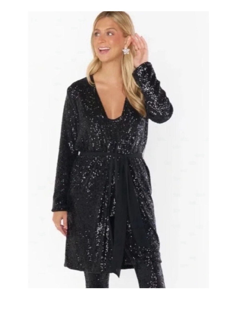 NWT Show me your Mumu Sequins kimono dress